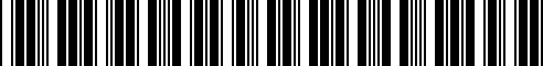 Barcode for 01598405649