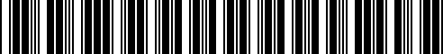 Barcode for 07119919905