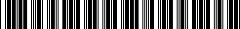 Barcode for 31421232242